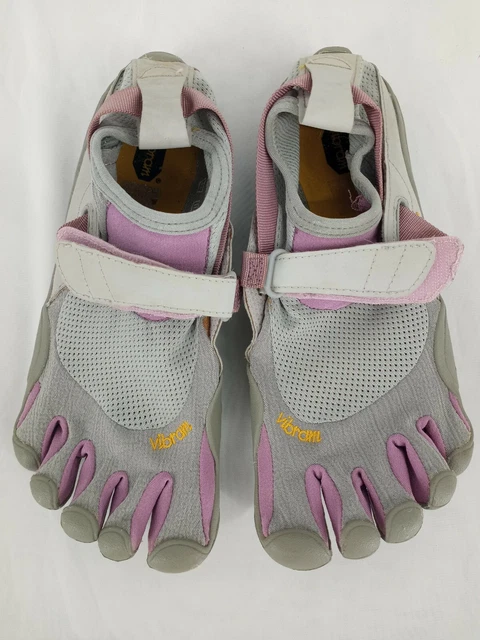 Vibram Fivefinger Women Gray Purple US 7.5 Euro 38 Sprint Running Shoes W1459