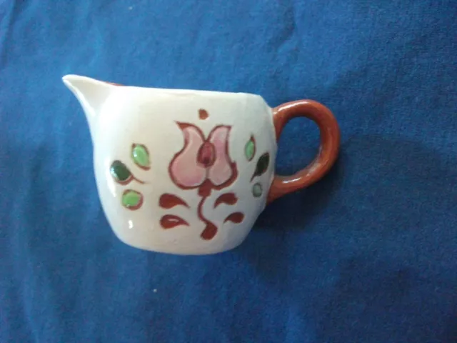 Vintage Small Miniature Pitcher / Creamer - Stangl Pottery ? - Tulip Flower