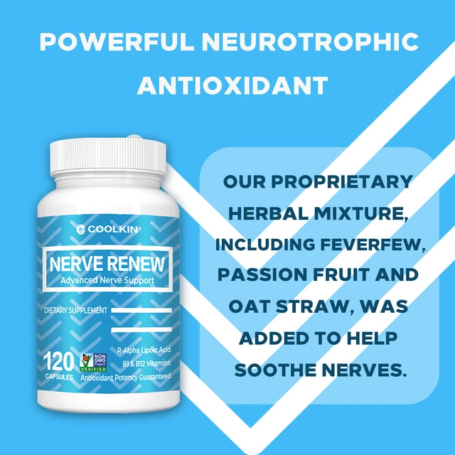 NERVE RENEW Vitamin D,B2,B6,B12 Brain Repair & Health,FastActing