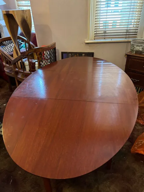 mahogany drop leaf dining table