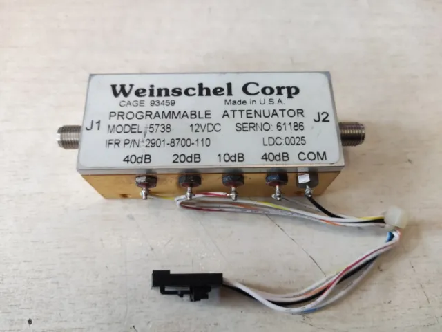 Ifr Com-120A Weinschel Programmable Attenuator 5738