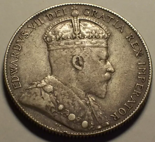 Newfoundland, Canada, 1904 - H Edward VII Fifty Cents, 50 Cents.