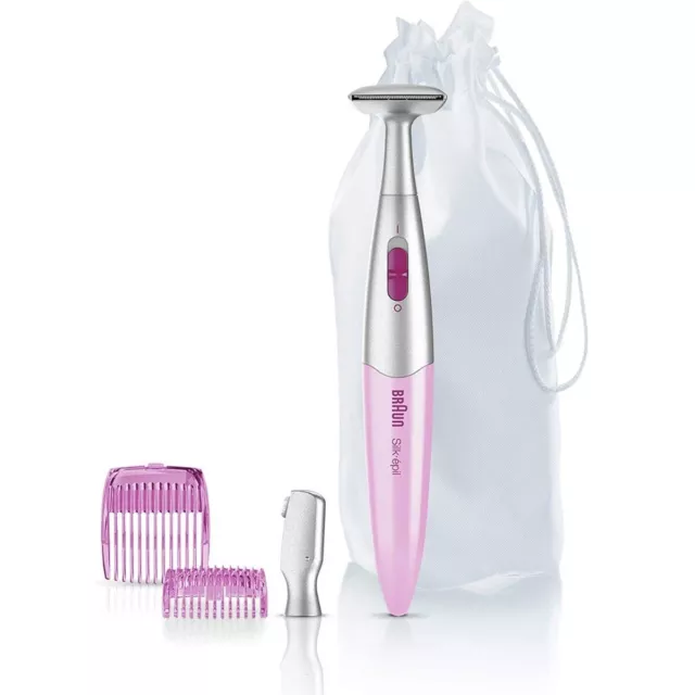 Braun FG1100 Pink Bikini Styler & Shaver Battery Operated