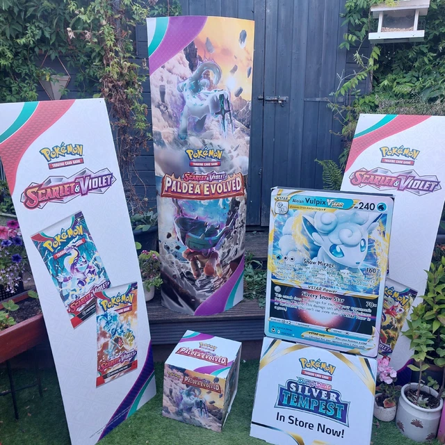 Pokemon Trading Card Game Scarlet & Violet Sword & Shield Display Stands Bundle