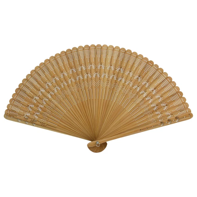 VENTILATEUR DE PLIAGE Bambou Éventail Pliant Portatif Pliable Manquer