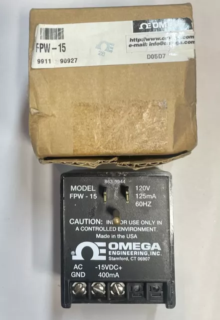 Omega Engineering DC Power Supply- FPW-15 BRAND NEW IN BOX