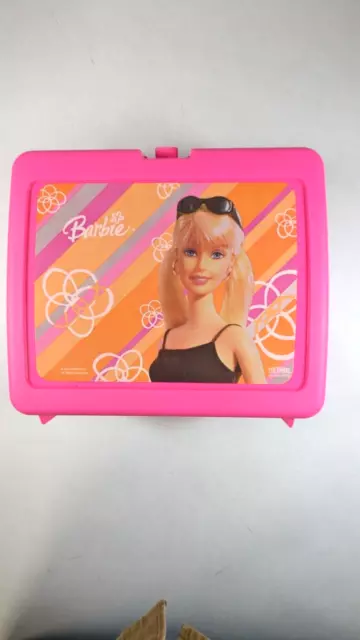 Vintage Hot Pink Barbie Plastic Lunchbox Rare