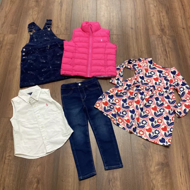 Pacchetto vestiti per ragazze età 4-5 anni Ralph Lauren Boden Joules Levi's Good Con