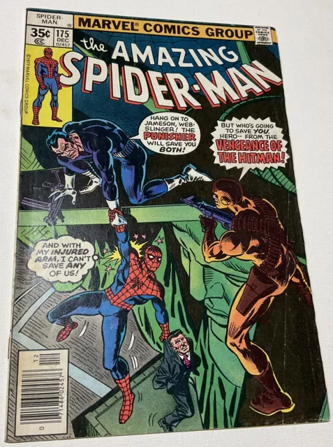 The AMAZING SPIDER-MAN 175 DEC 1977 MCU Marvel Comic Book PUNISHER Andru