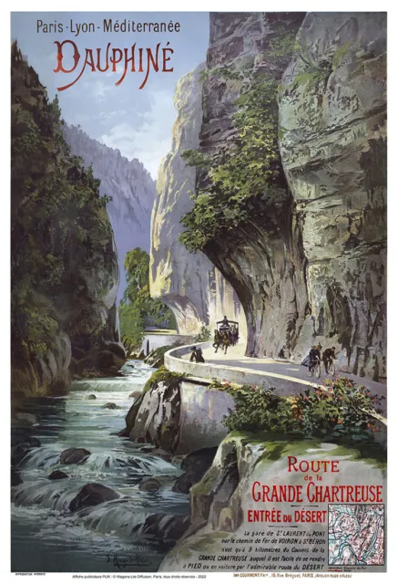 Affiche chemins de fer PLM - Dauphiné