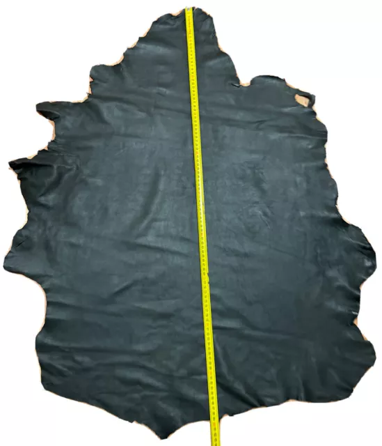 Lederhaut Farbe PEAT Grün Lederstück Echtleder Lammleder Echt Leder 99x84 Cm