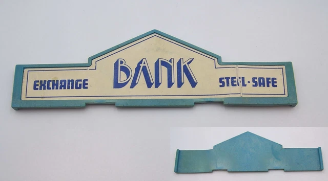 Pièce Vintage Playmobil Western - Maison Banque Mur Latéral 3421/3422, 1976, Occasion