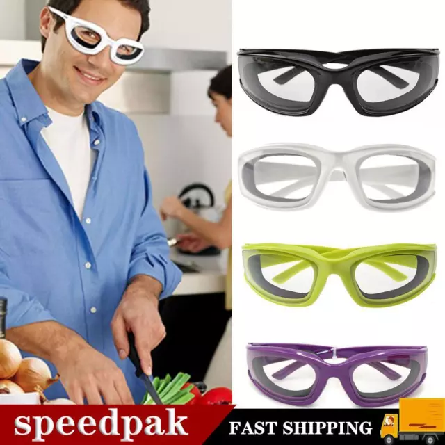 Kitchen Onion Goggles Anti-Tear Cutting Chopping Eye Protect Glasses FAST
