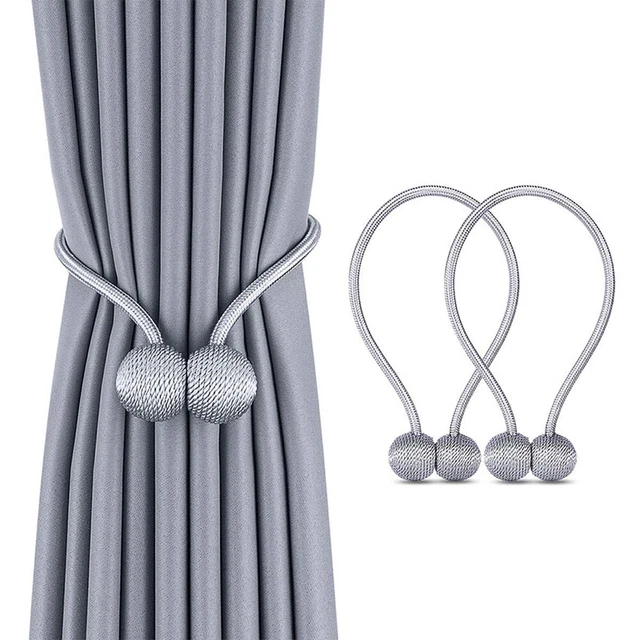 Magnetic Ball Curtain Tiebacks Tie Rope Accessory Rods Accessoires Backs Holdbac