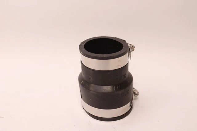 Indiana Seal Flexible Coupling Black w/ Stainless Steel Clamps 2-In x1-1/2-In