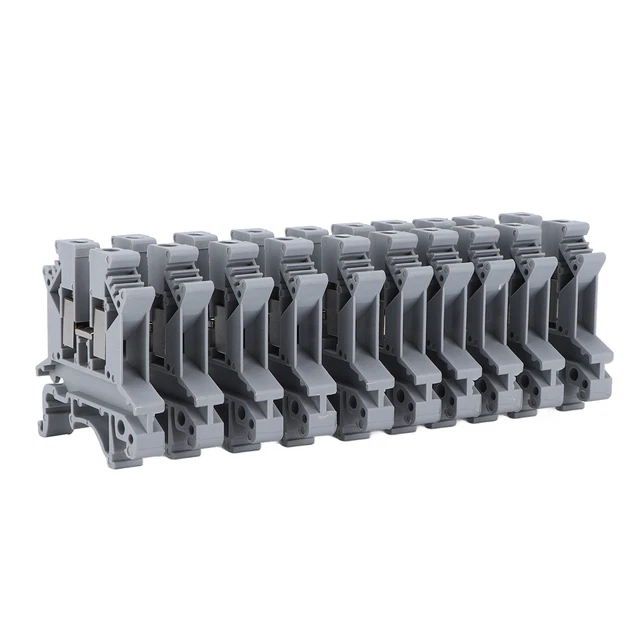 100Pcs Screw Type Terminal Block Mount Crimping Terminals 690V 32A UK‑2.5B