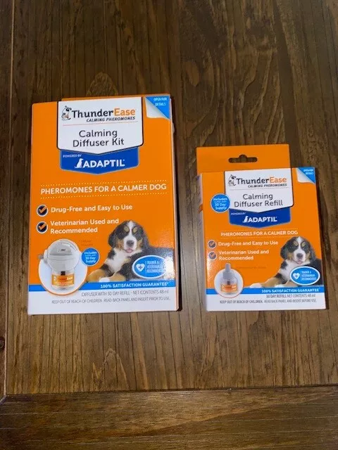 ThunderEase/Adaptil Dog Calming Pheromone Diffuser Kit With Extra 30 Day Refill