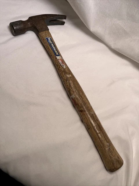 Vintage Vaughan Hammer  999 20 OZ  Wooden Handle Straight Claw 16”