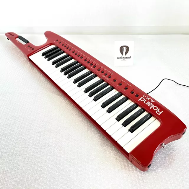 Roland AX-1 Shoulder Keyboard synthesizer Red used