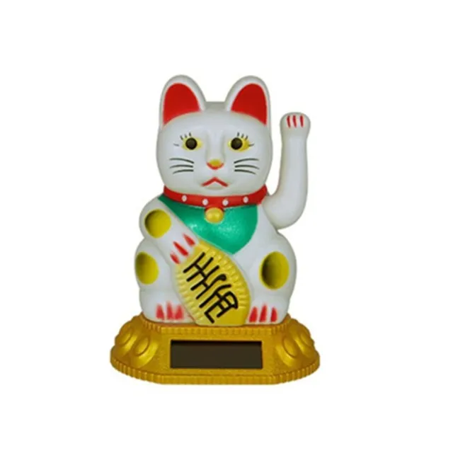 Gatto Portafortuna Carino Forma Decorazione Casa Ornamento Lucky Cat Oro