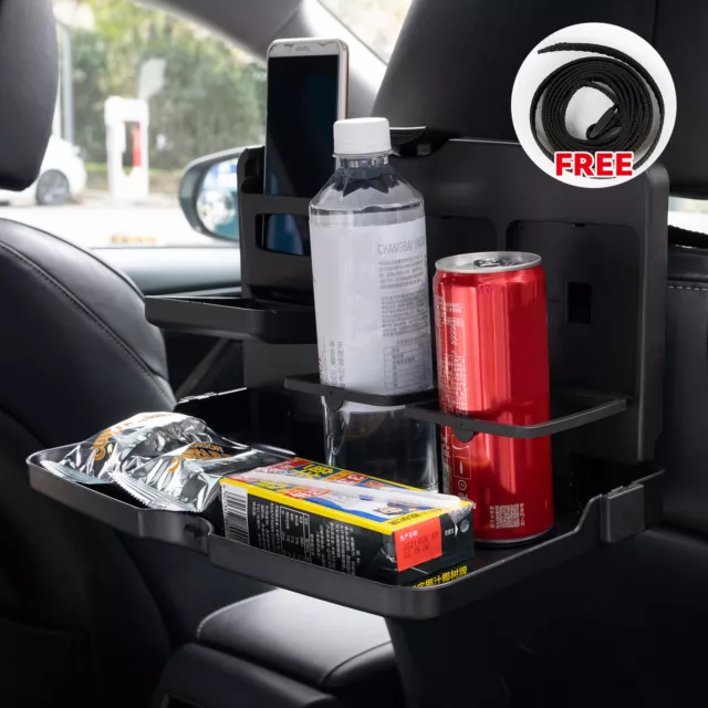 Auto Dining Car Tray Table Food Back Seat Folding Cup Holder Drink Phone Desk AU