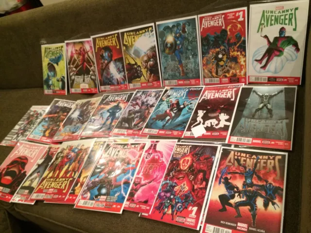 Uncanny Avengers 1 - 25 + Annual + 1- 5 Vol 2 Rogue! Complete Set NM+ Lot 32