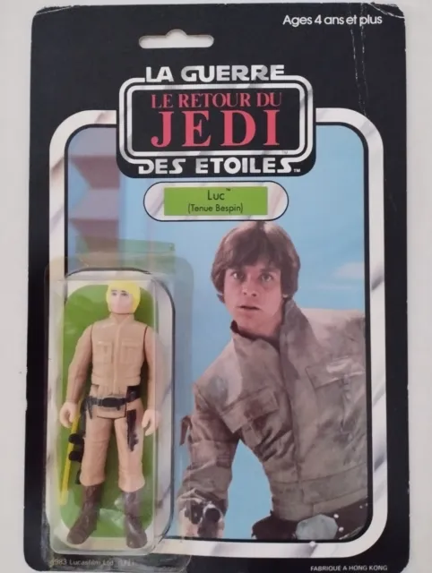 Blister Luke Bespin Blond Return Jedi French Meccano card rotj vintage mib rare