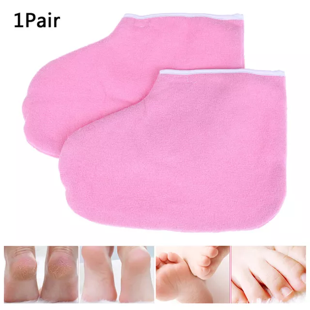 1Pair Paraffin Wax Bath foot Care Foot cover Cloth Spa Pedicure Nursing PinYJFY