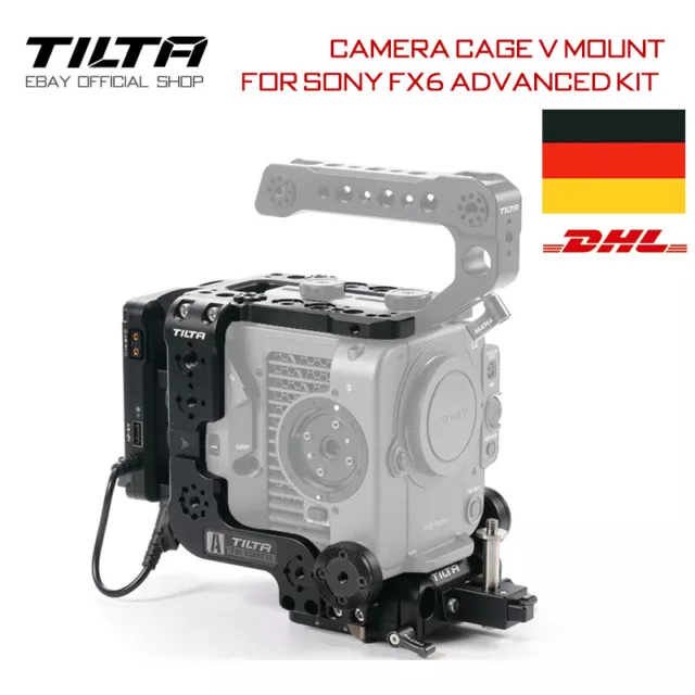 Tilta Camera Cage V Mount Filmkamera Halter Adapter FOR Sony FX6 Advanced Kit DE