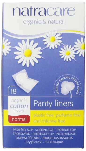 Natracare Panty Liner Normal Wrapped 18's-5 Pack