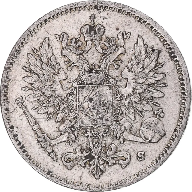 [#1174425] Coin, Finland, Nicholas II, 25 Penniä, 1915, Helsinki, AU, Sil, ver