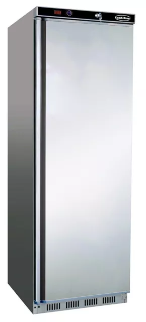 Gastro Edelstahl Tiefkühlschrank Tiefkühlung 1 Tür 600x585x1850mm -18/-22°C 340L