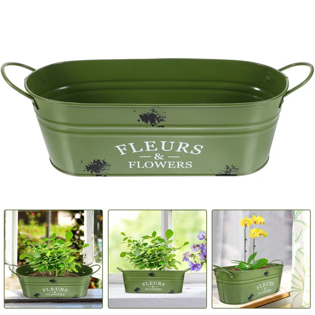 Supporto per fiori appeso balcone vaso di fiori rotondo cesto ringhiera in ferro recinzione appesa supporto per fioriera in vaso  15