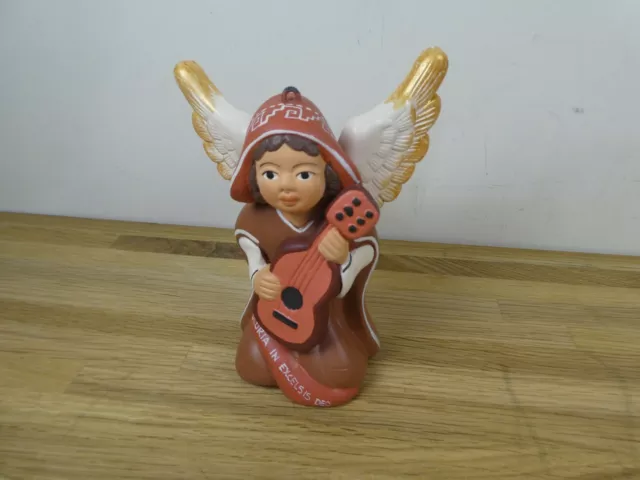 Handpainted Vintage Cusco Peruvian Pottery Angel, Nativity - Christmas,