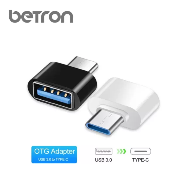 USB to USB-C Adapter Converter Connector Plug Computers Laptops MAC PC Windows