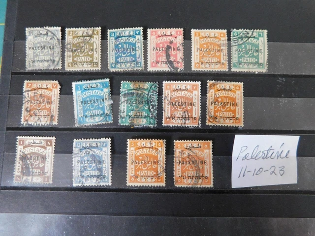 PALESTINE-BRITISH MANDATE, 1920`S Some Duplication, All Used £9.53