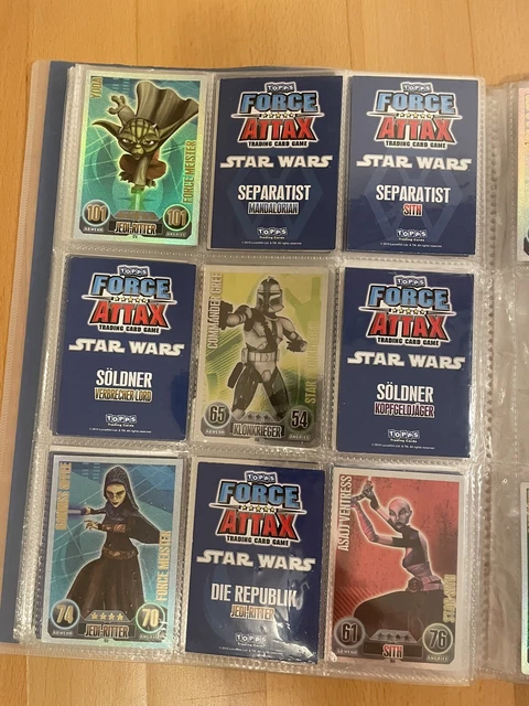 Star Wars Force Attax Serie 1 Verkaufen STAR WARS FORCE Attax Serie 1 Sammelmappe+ Viele doppelte EUR 38,00