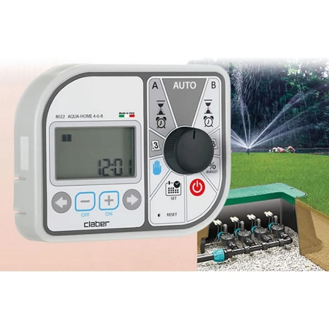Programmatore Centralina Claber Trasformatore Esterno Acqua Home 4-6-8