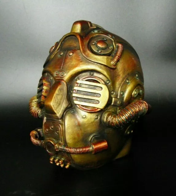 Nemesis Now Fallout Respiration Helmet Steampunk Ornament Cold Cast Bronze