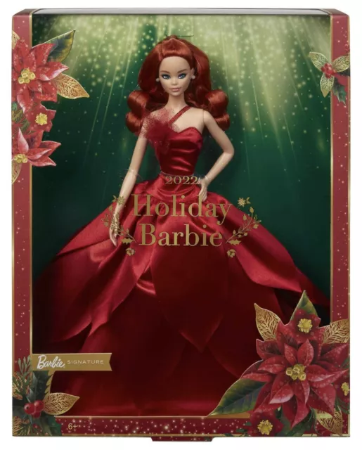 Barbie 2022 Holiday Doll Signature Exclusive Red Hair Redhead New Mattel