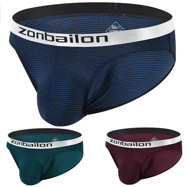 ZONBAILON MEN'S BRIEFS Breathable Soft Big Pouch With Comfort
