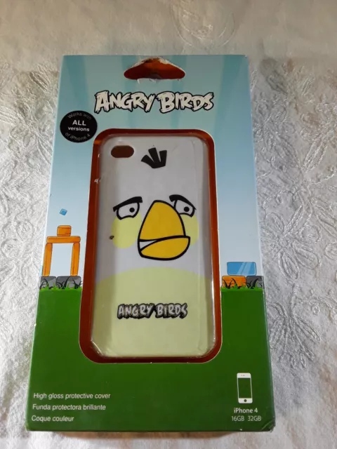 Angry Birds Cell Phone Cover  iPhone 4 and 4S White Bomber