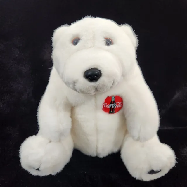 Vintage Coca-Cola Polar Bear Plush Stuffed Animal Toy 10” 1993 With Logo