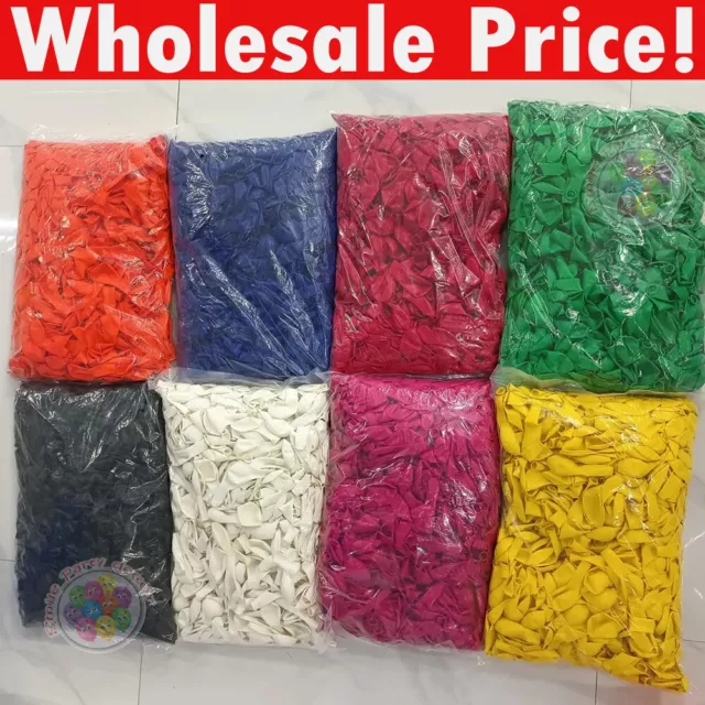 WHOLESALE BALLOONS 100-5000 Latex BULK PRICE JOBLOT Quality Any Occasion BALLONS