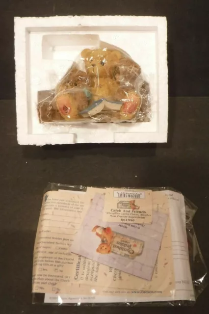 1999 Cherished Teddies By Enesco Caleb & Friends When One Lacks Vision #661996