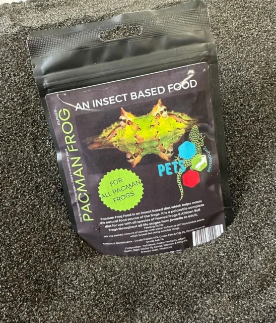 P2W Pacman Frog Food - 75g Insect based Amphibian diet food