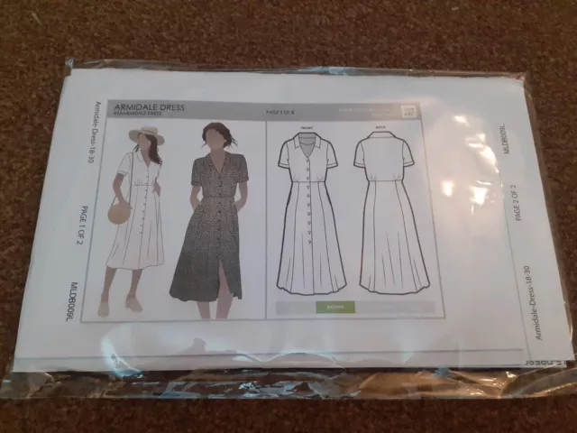 Style arc sewing pattern Armidale Dress sizes 18 to 30 medium difficulty