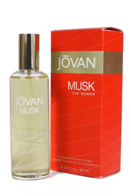 Jovan Musk by Coty Cologne Concentrate Spray For Women 3.25 Fl Oz/96ml