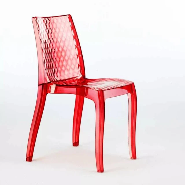 Chaise Transparente Empilable Grand Soleil Joker - Polycarbonate, Avec Accoudoirs, Neuve