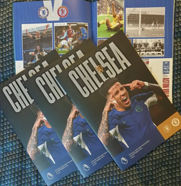 Chelsea V Aston Villa Premier League  23/9/2023  Programme Buy Now!
